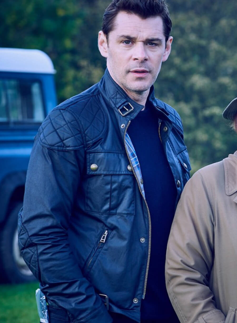 Kenny Doughty Vera Black Leather Jacket