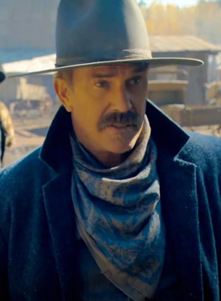 Kevin Costner Horizon An American 2024 Blue Coat