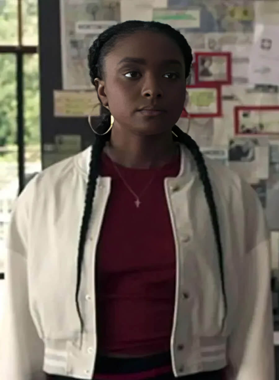 KiKi Layne The Old Guard White Jacket