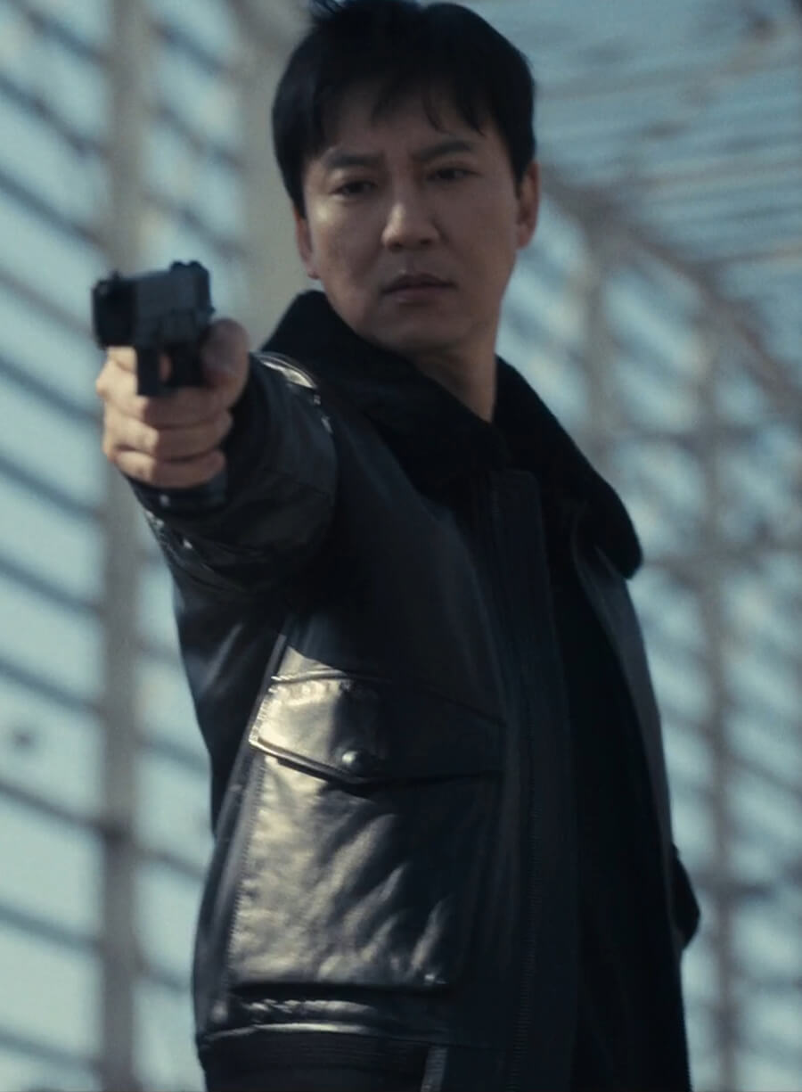 Kim Nam Gil Trigger 2025 Leather Jacket