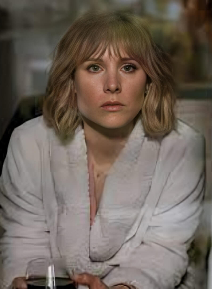 Kristen Bell The Woman in the House Across the Street from the Girl in the Window White Fur Coat