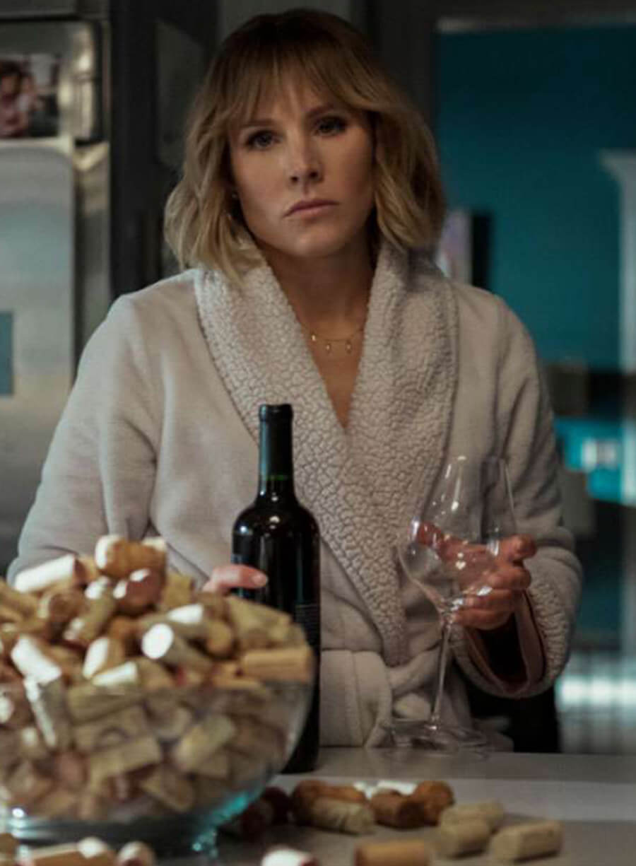 Kristen Bell The Woman in the House Across the Street from the Girl in the Window White Fur Coat