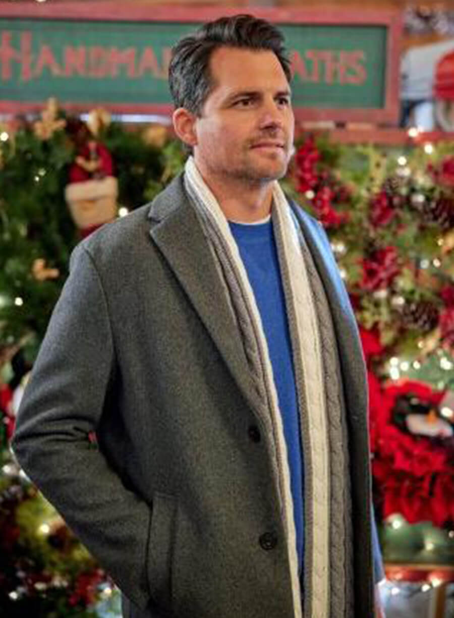 Kristoffer Polaha We Wish You a Married Christmas Grey Coat
