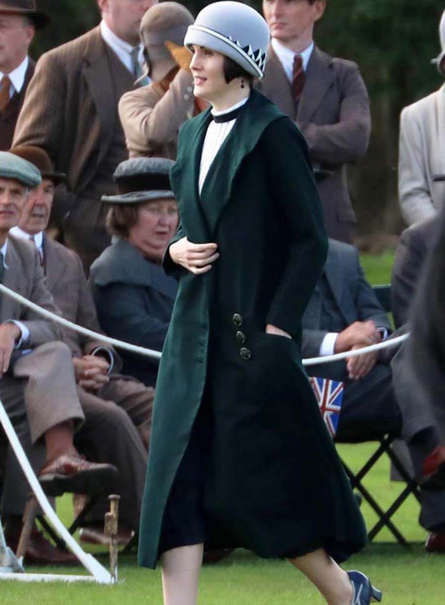 Lady Mary Downton Abbey Green Coat