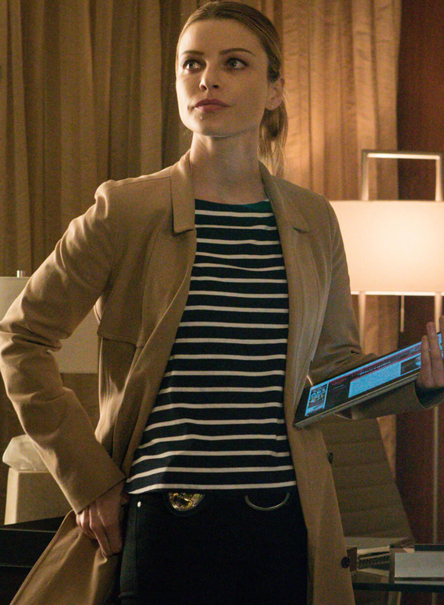 Lauren German Lucifer S1 Beige Wool Coat