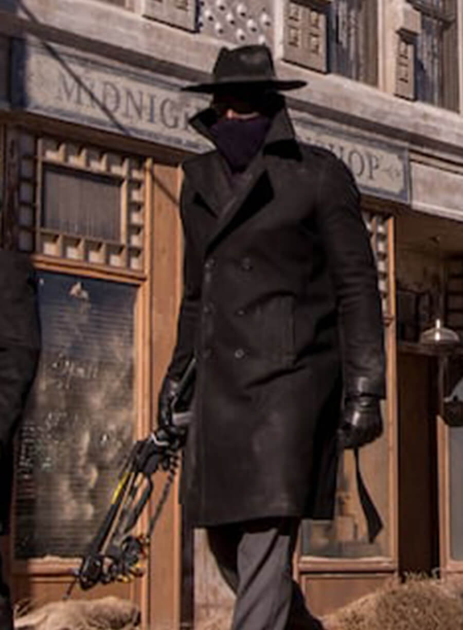 Lemuel Bridger Midnight Texas Black Wool Coat