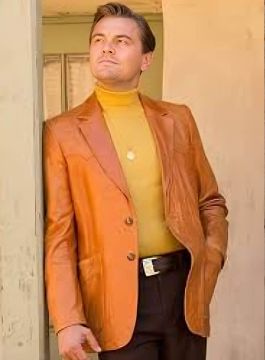 Leonardo DiCaprio Once Upon a Time in Hollywood Leather Jacket