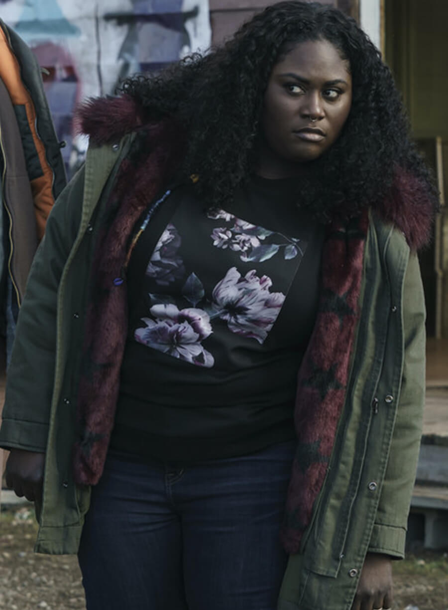 Leota Adebayo Peacemaker Green Parka Jacket