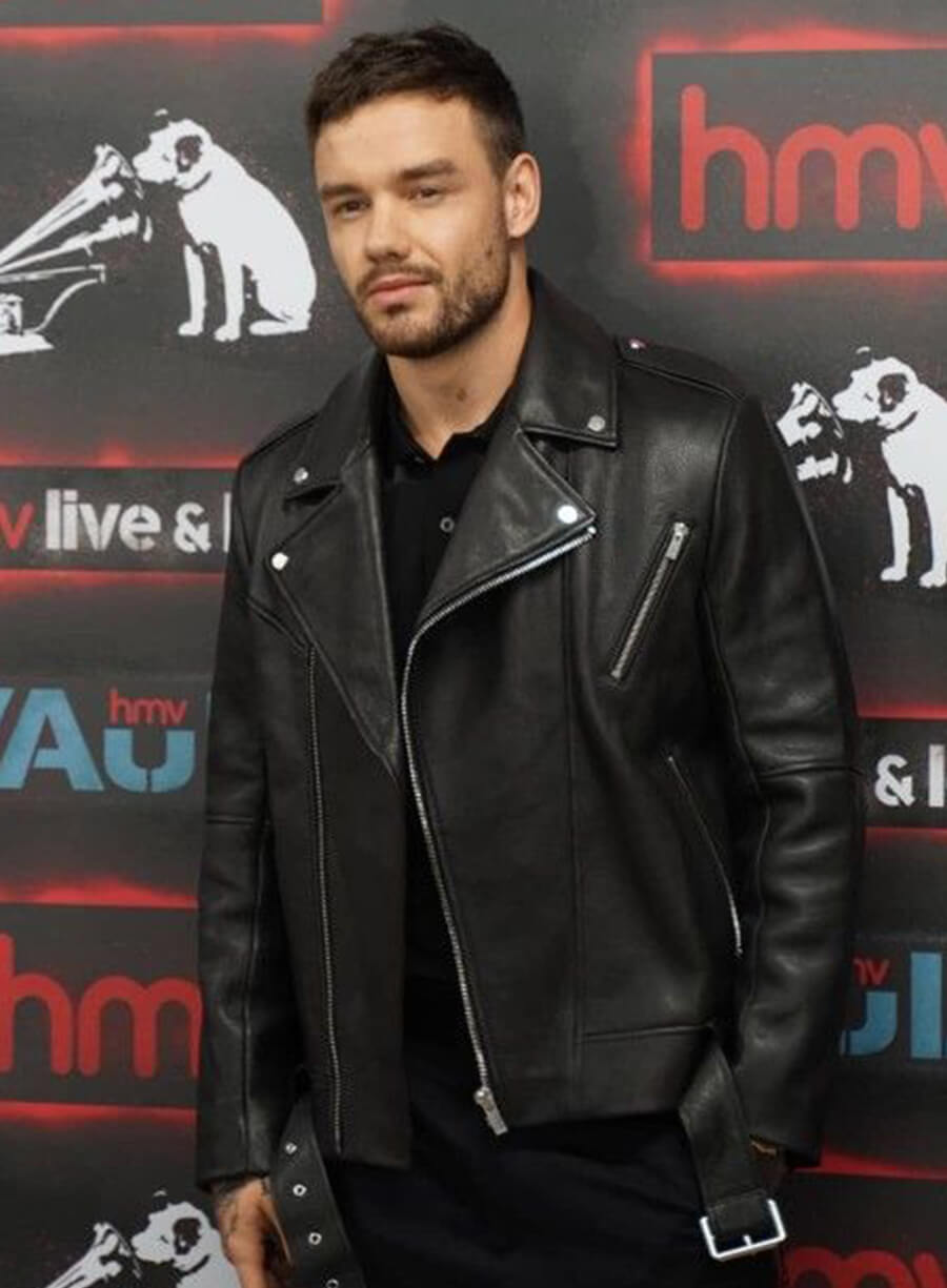 Liam Payne Black Leather Jacket