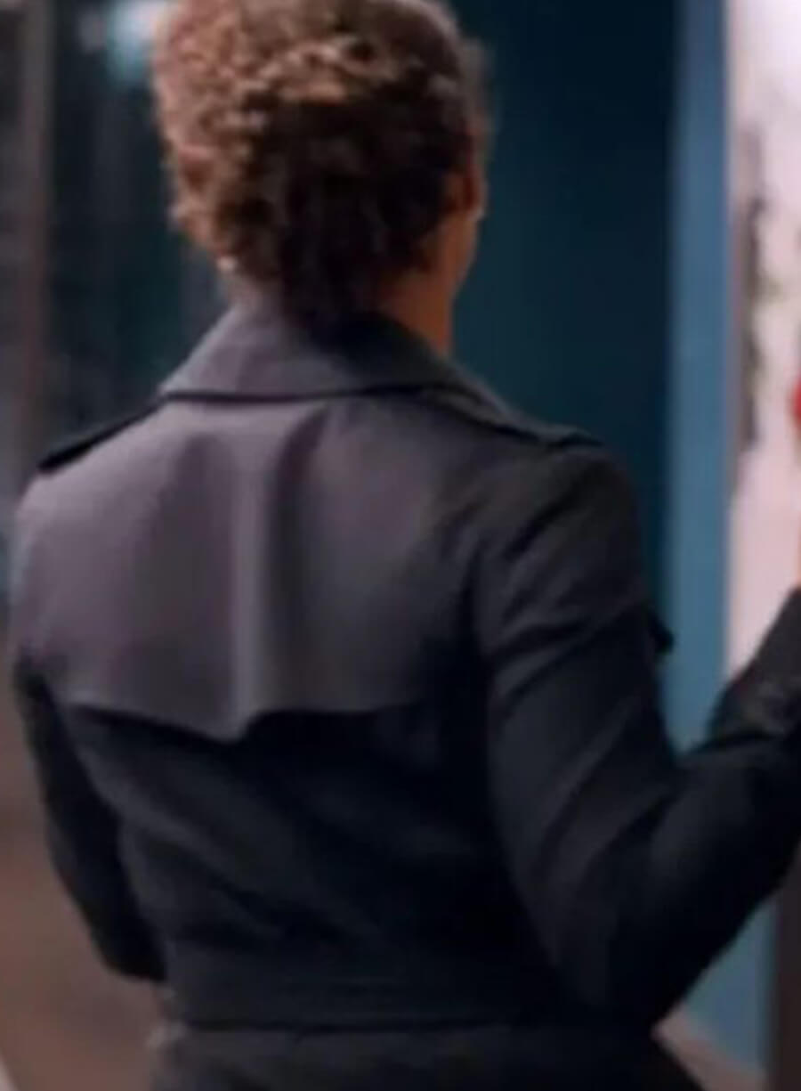 Gugu Mbatha-Raw Black Coat