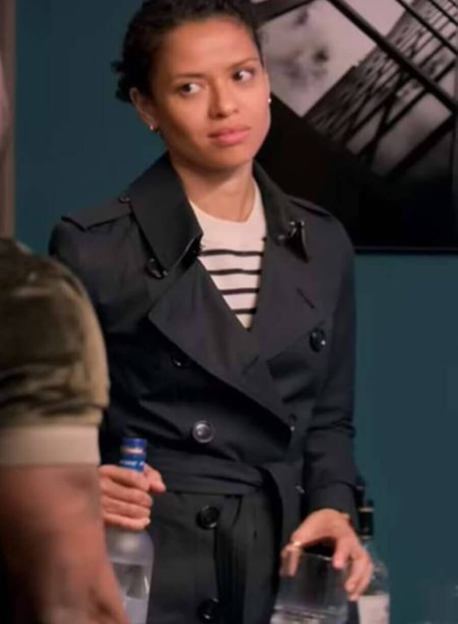 Gugu Mbatha-Raw Black Coat