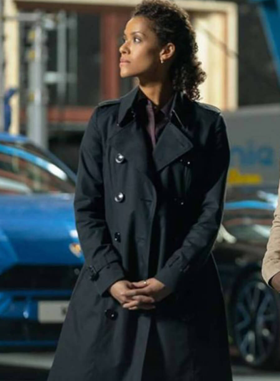 Gugu Mbatha-Raw Black Coat