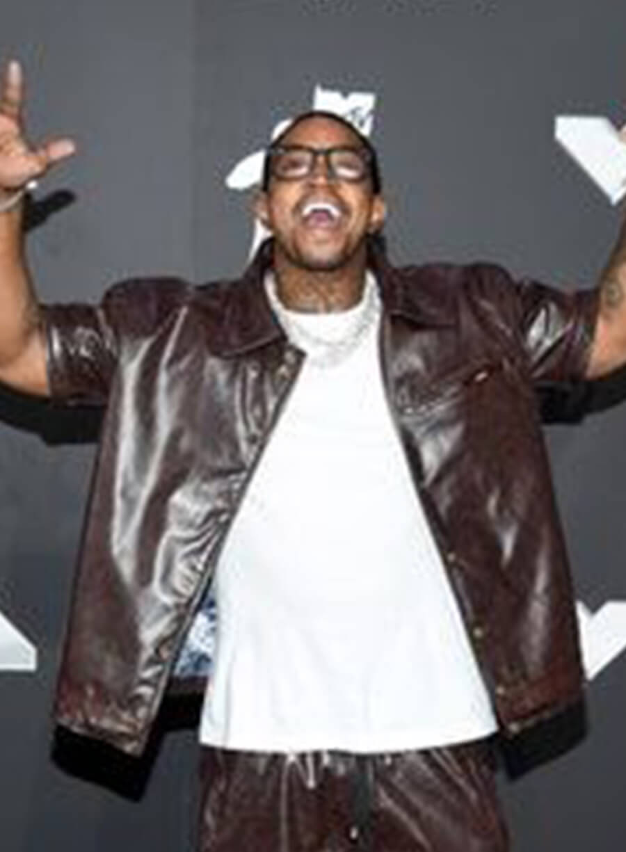 Lil Scrappy Brown Leather Shirt