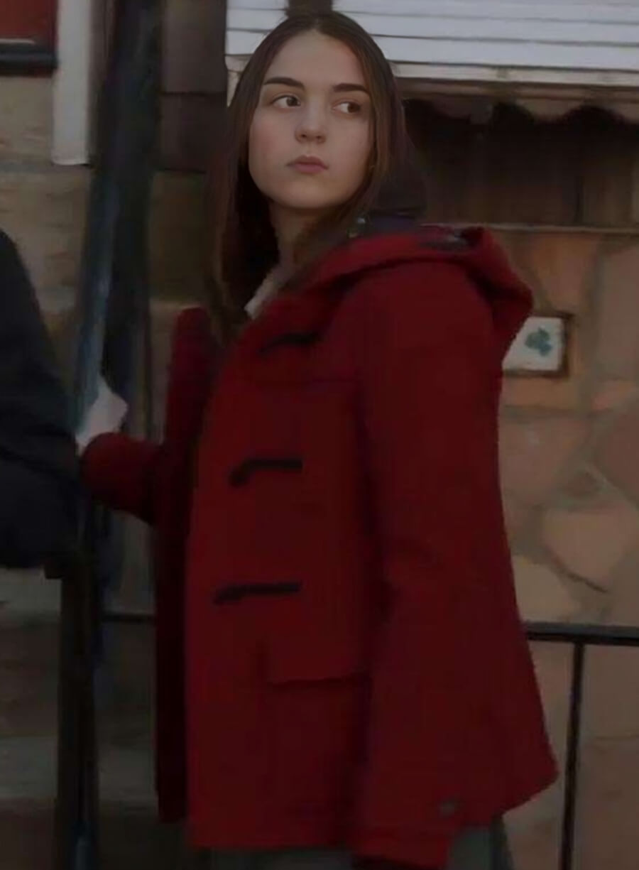 Lili Reinhart Law and Order SVU S13 Red Wool Coat