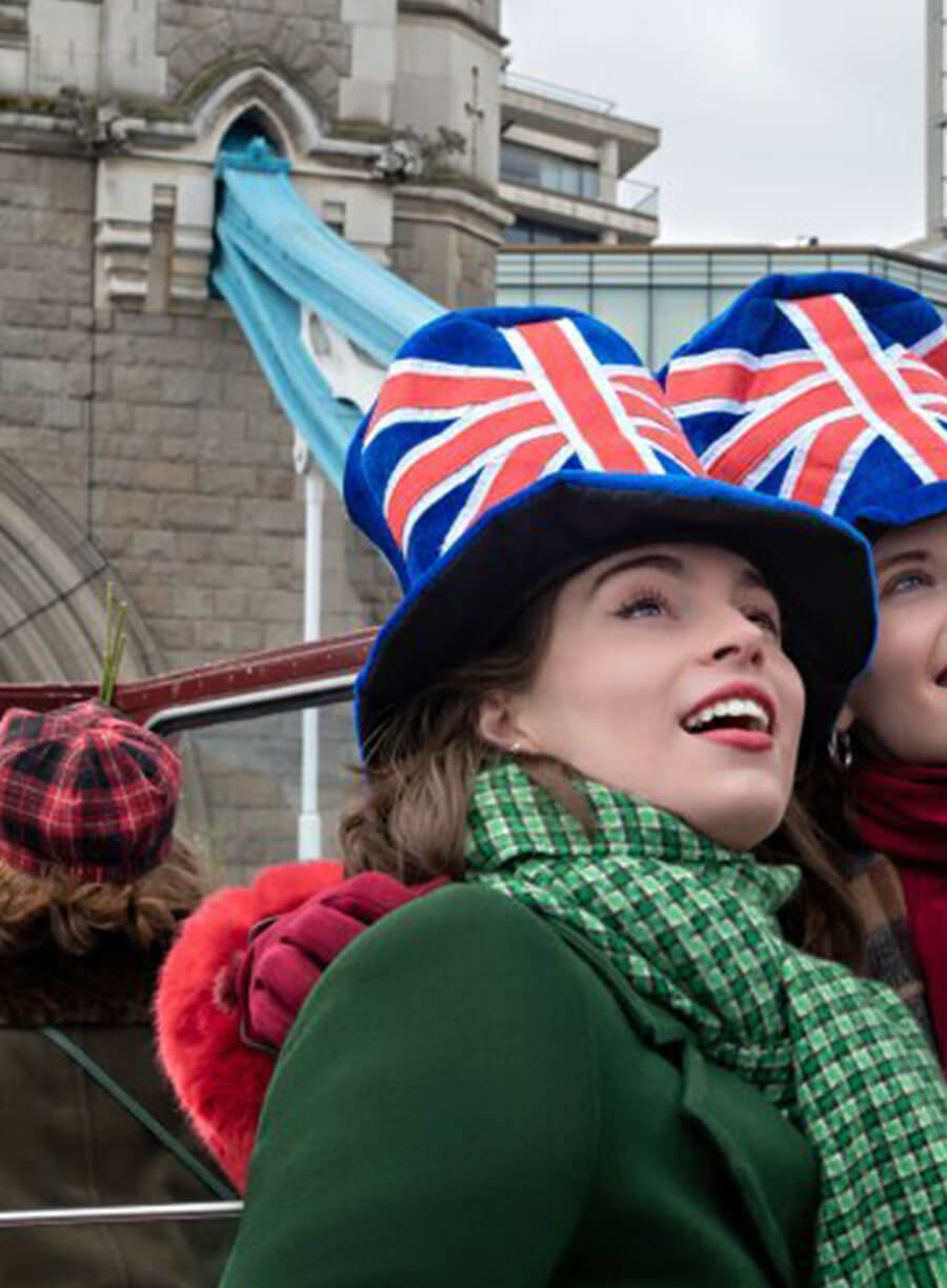 Lizzie Bright Christmas in Notting Hill Green Coat