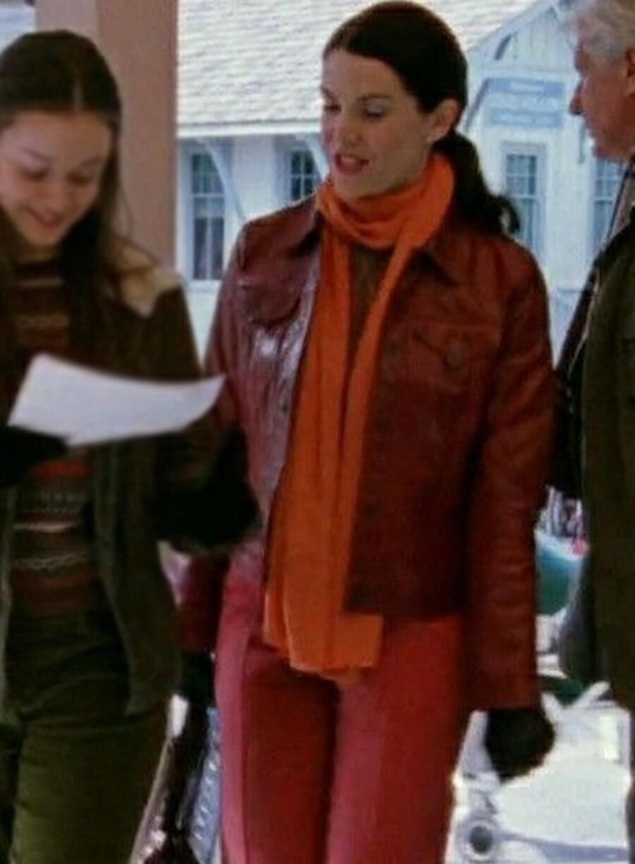 Lorelai Gilmore Gilmore Girls Maroon Leather Jacket