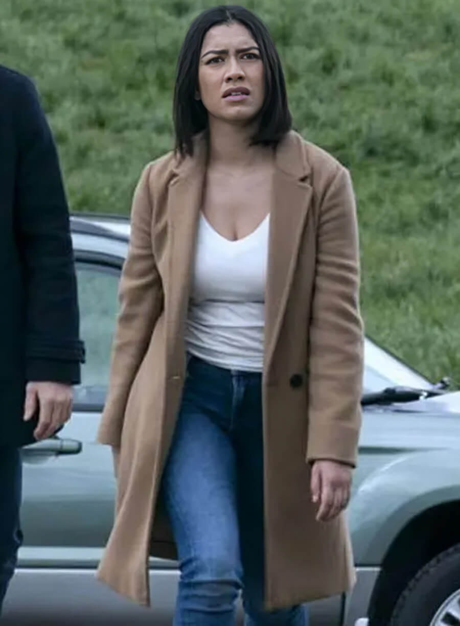 Luciane Buchanan The Night Agent Brown Coat