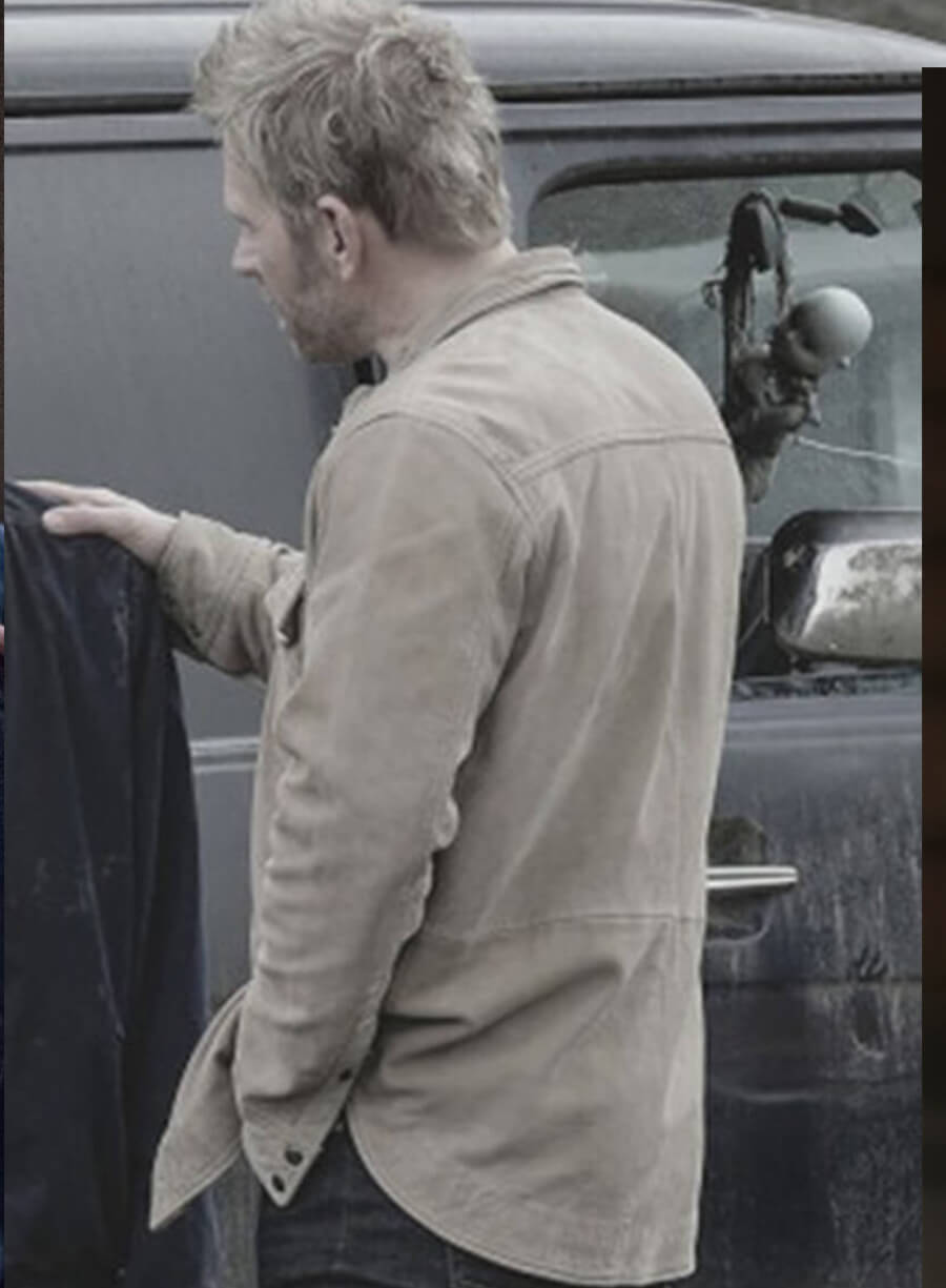 Lucifer Supernatural S13 Beige Suede Jacket