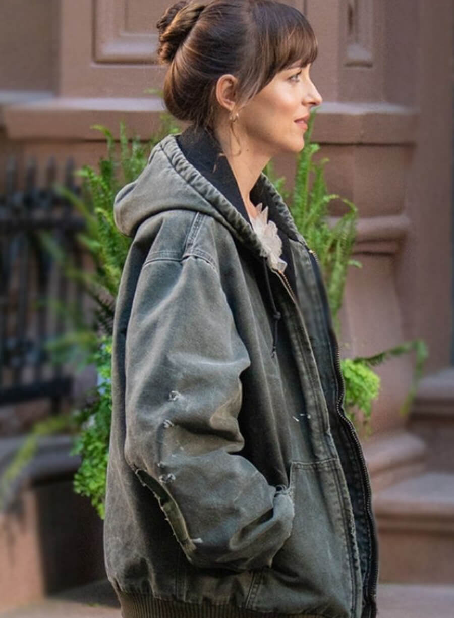 Lucy Mason Materialists Grey Hooded Jacket