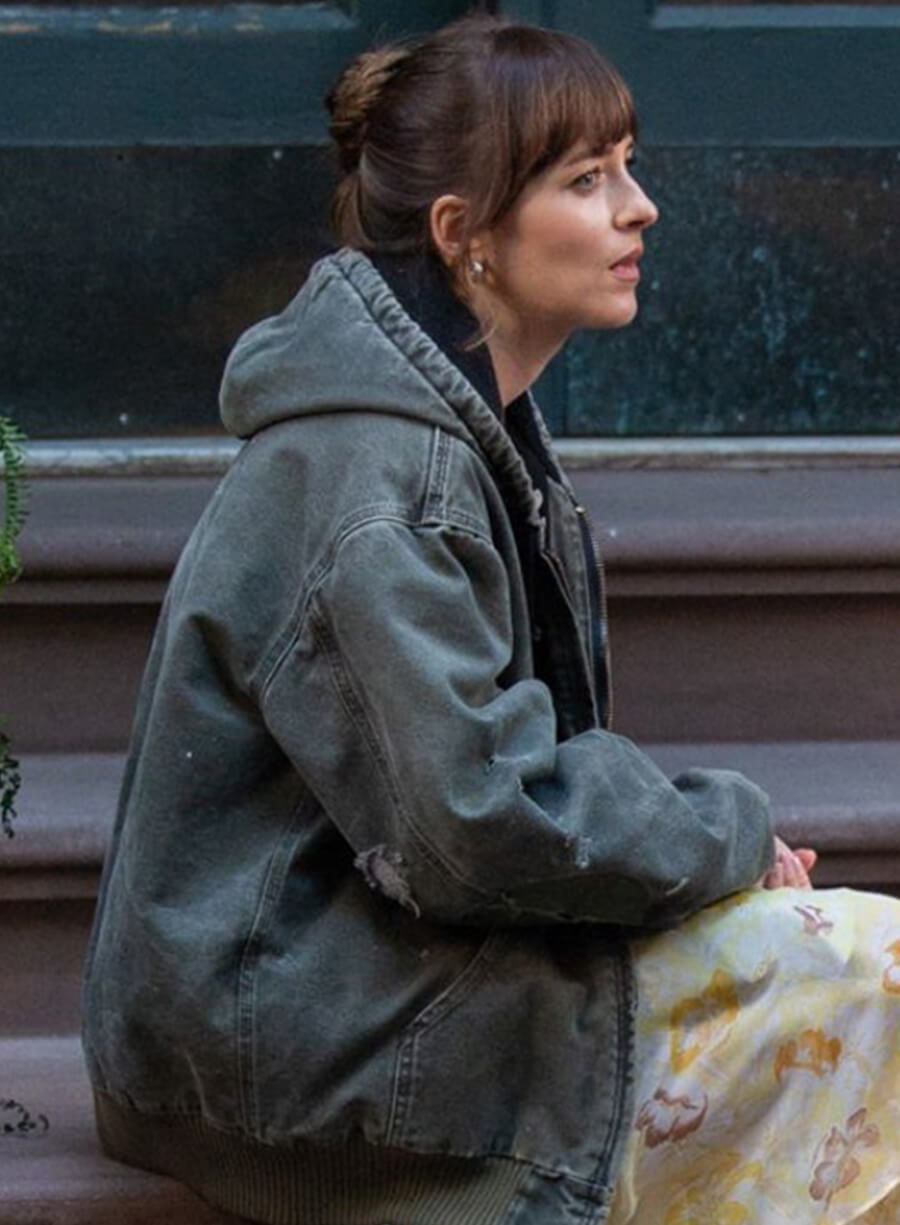 Lucy Mason Materialists Grey Hooded Jacket
