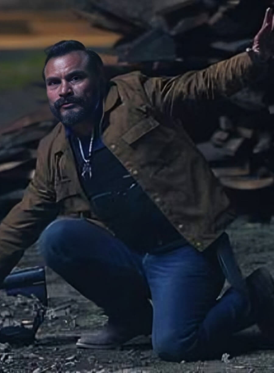 Luis Alberti Counterattack 2025 Brown Leather Jacket