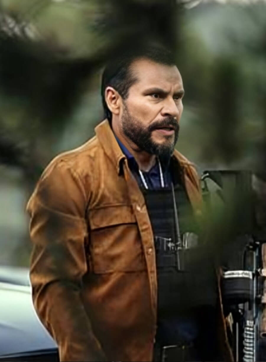 Luis Alberti Counterattack 2025 Brown Leather Jacket