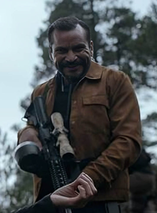 Luis Alberti Counterattack 2025 Brown Leather Jacket