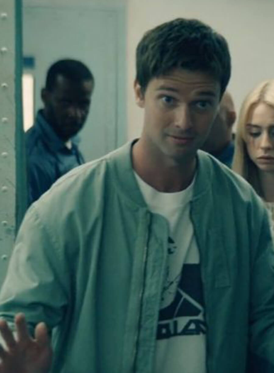 Luke Riordan Gen V S01 Blue Bomber Jacket