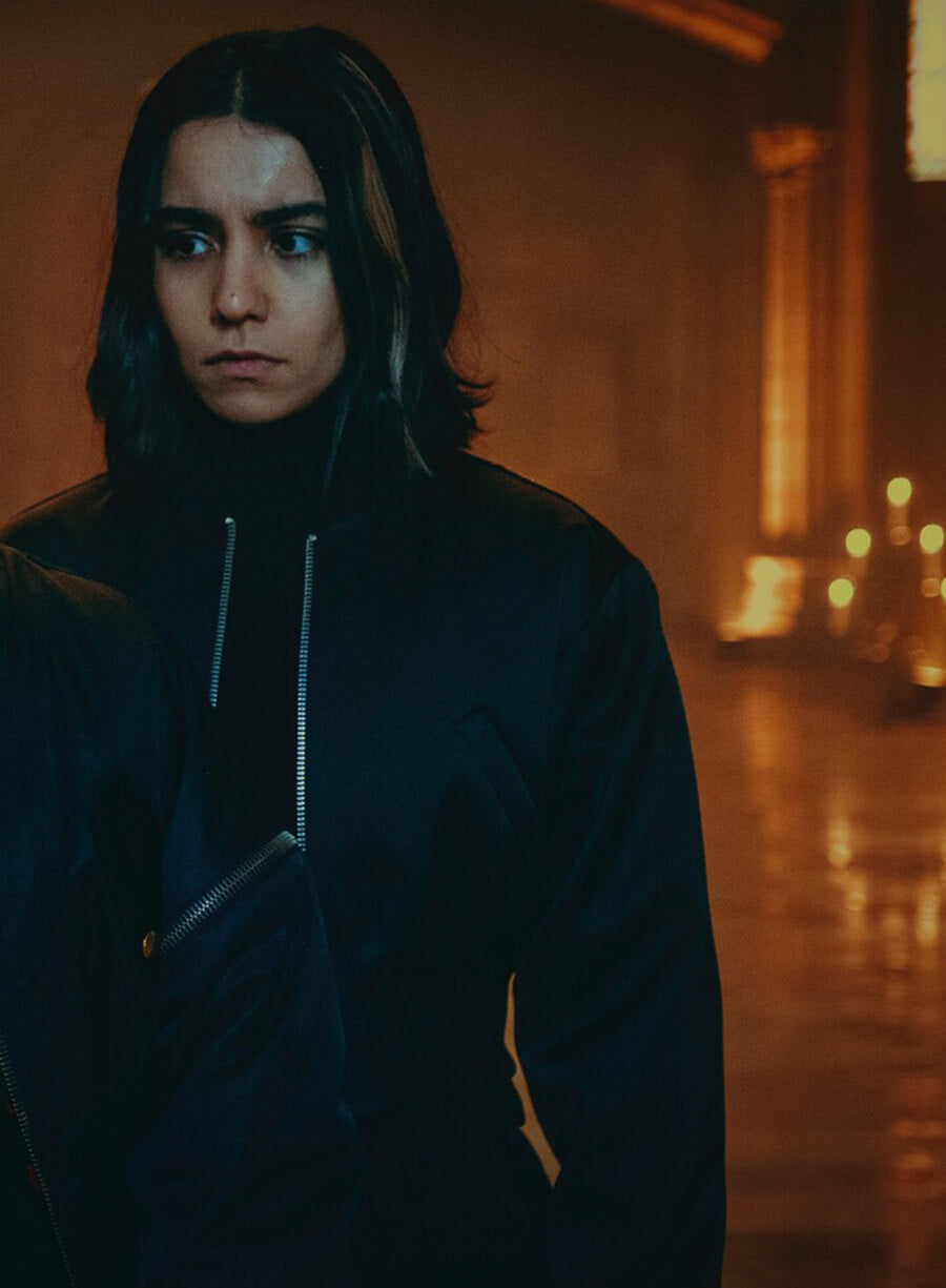 Lyna Guerrab Furies 2024 Black Bomber Jacket