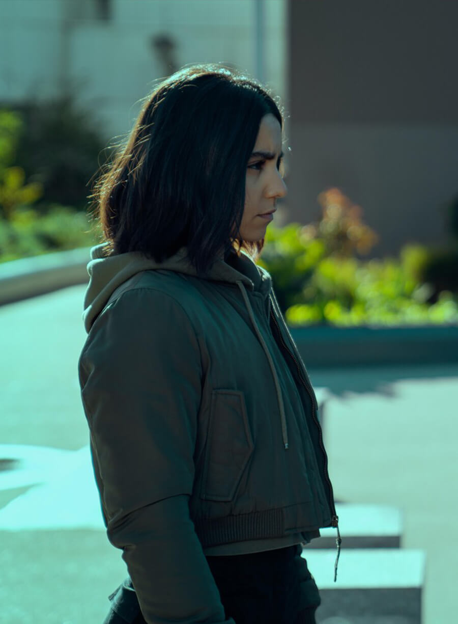 Lyna Guerrab Furies 2024 Grey Cropped Jacket