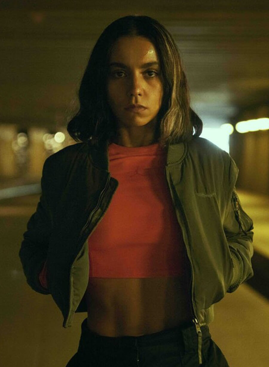 Lyna Guerrab Furies 2024 Grey Cropped Jacket
