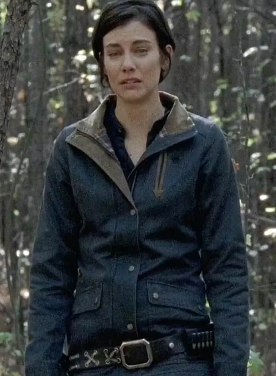 Maggie Rhee The Walking Dead S8 Blue Jacket