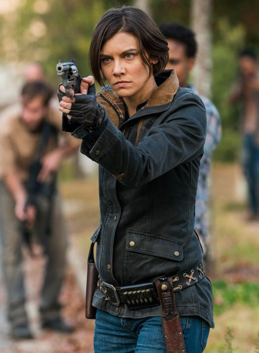 Maggie Rhee Blue Jacket