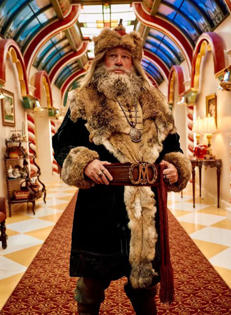 Magnus Antas The Santa Clauses Green Shearling Coat