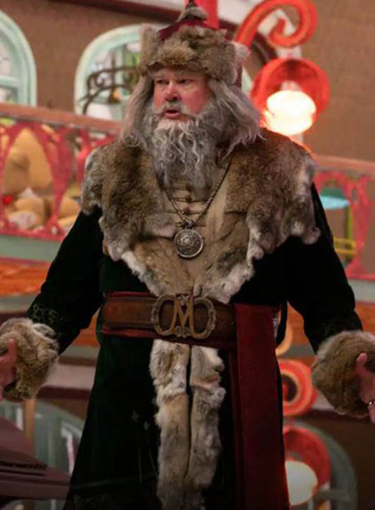 Magnus Antas The Santa Clauses Green Shearling Coat
