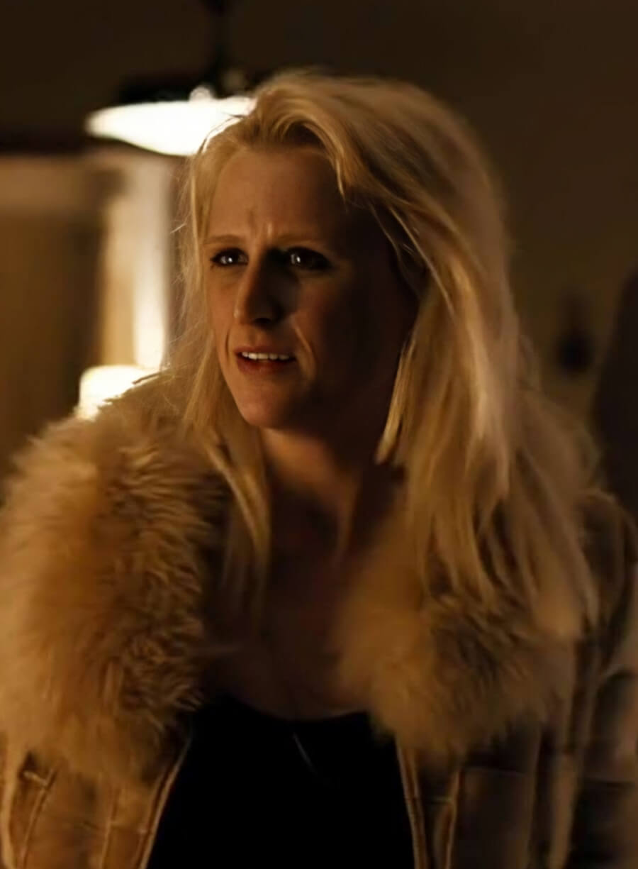 Mamie Gummer True Detective Suede Leather Jacket