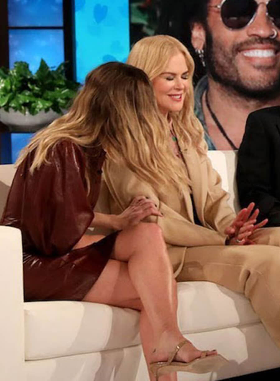 Margot Robbie Maroon Leather Dress