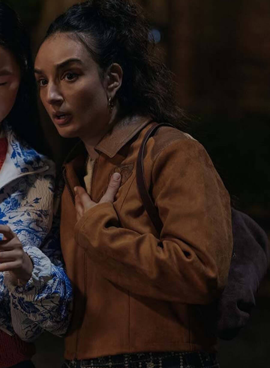 Margy El Sherif Ted Lasso S04 Brown Suede Jacket