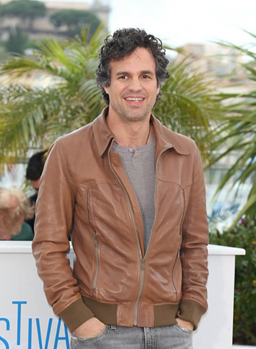 Mark Ruffalo Brown Leather Jacket