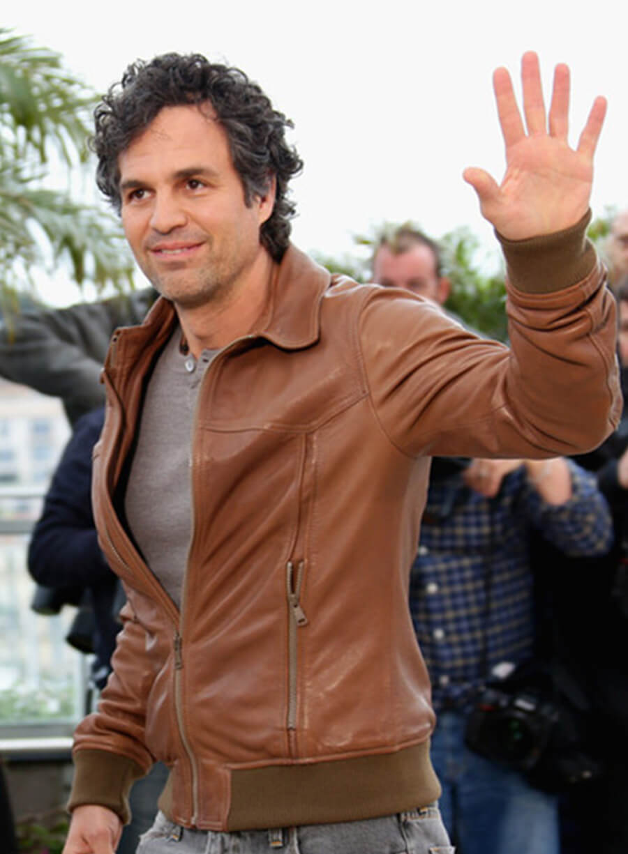 Mark Ruffalo Brown Leather Jacket