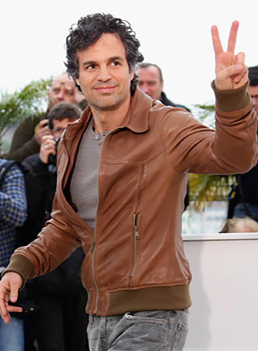 Mark Ruffalo Brown Leather Jacket