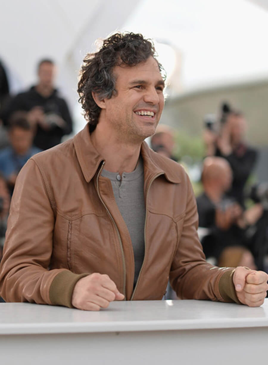 Mark Ruffalo Brown Leather Jacket