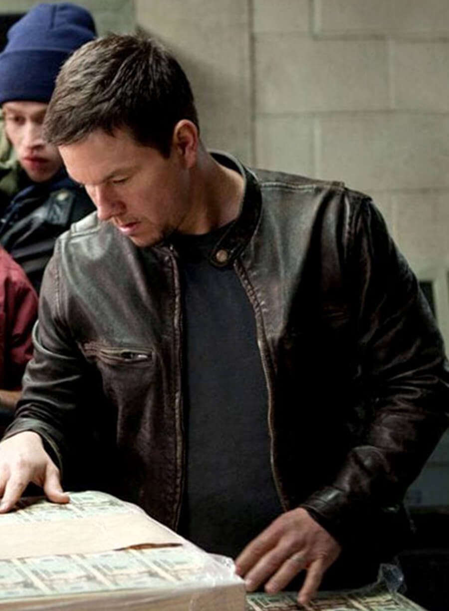 Mark Wahlberg Contraband Brown Leather Jacket