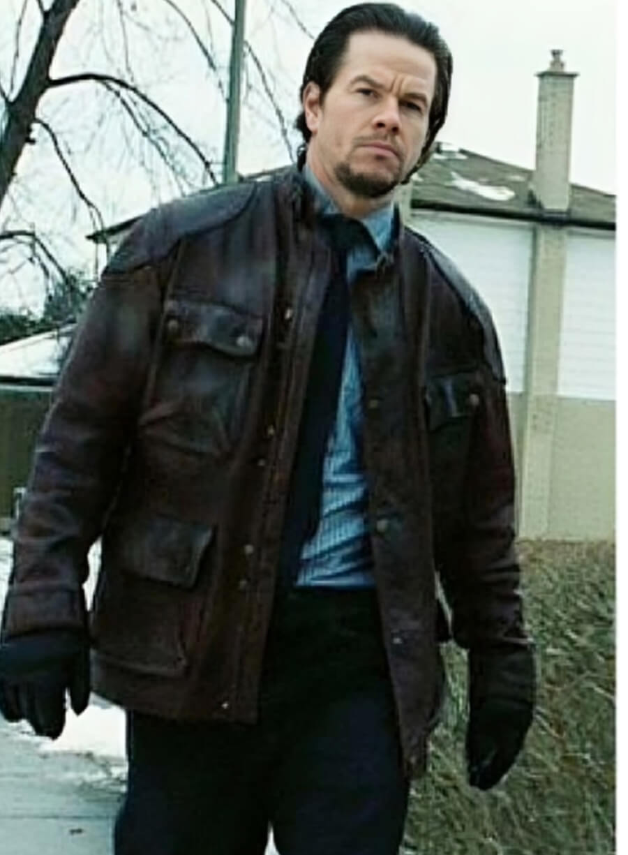 Mark Wahlberg Four Brothers Brown Leather Jacket