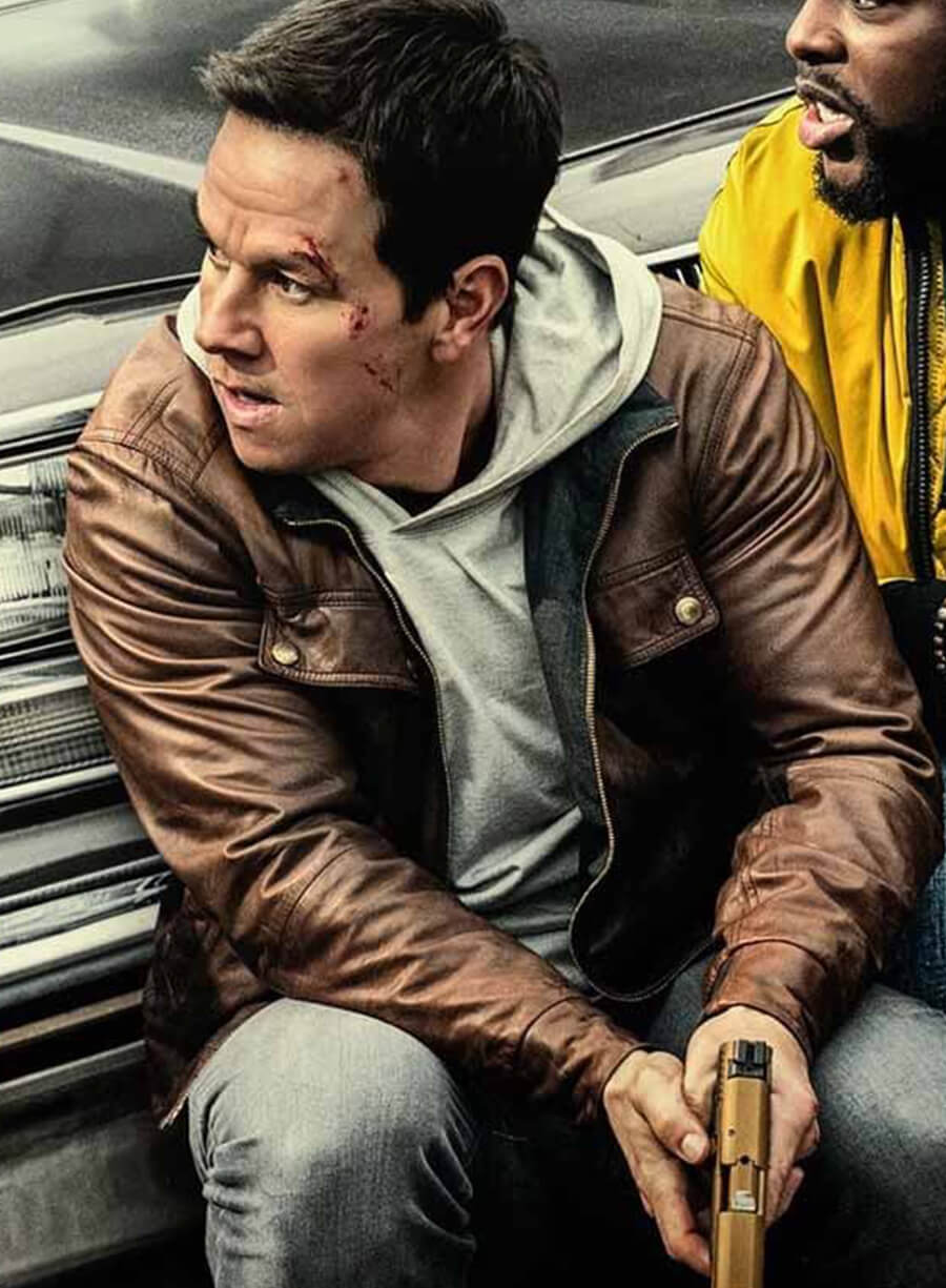 Mark Wahlberg Spenser Confidential Leather Jacket
