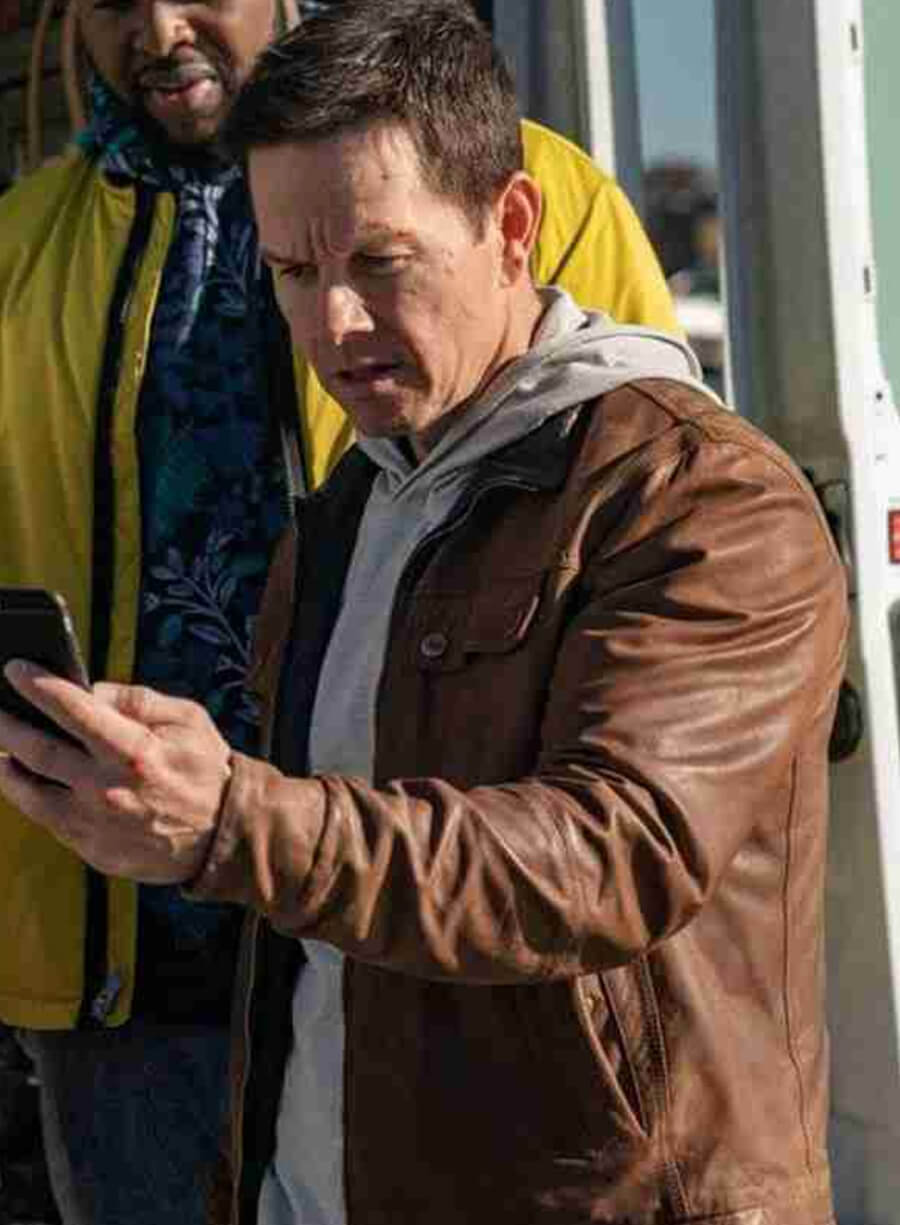 Mark Wahlberg Spenser Confidential Leather Jacket