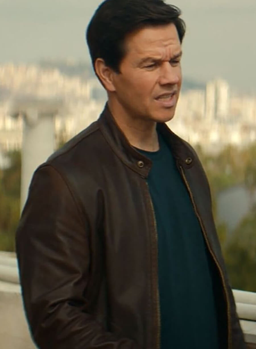 Mark Wahlberg Uncharted Brown Leather Jacket