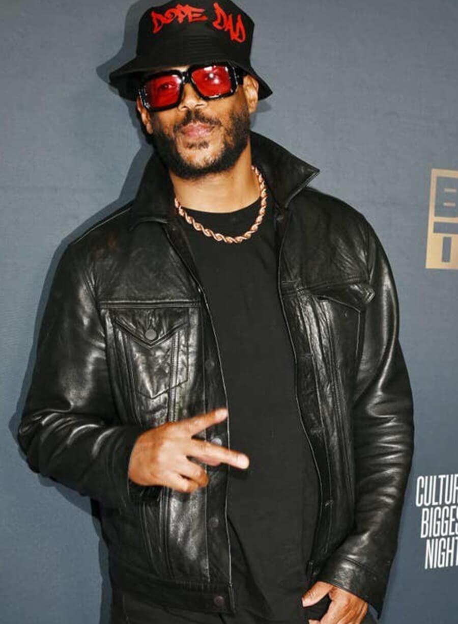 Marlon Wayans Bet Awards Black Leather Jacket