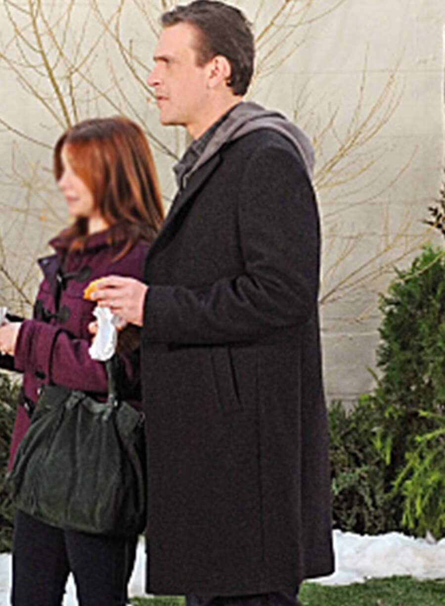 Marshall Eriksen How I met Your Mother Black Wool Coat