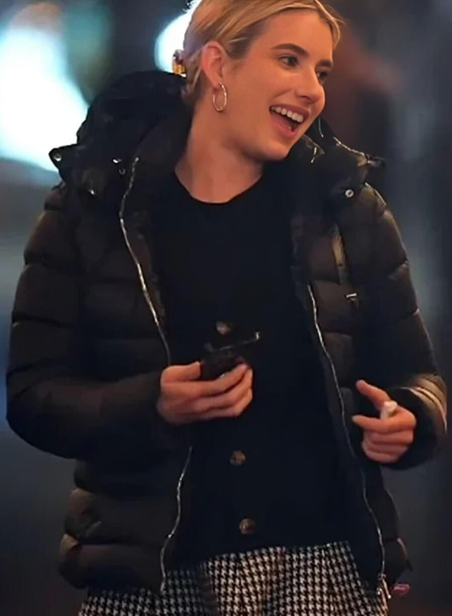 Mary Parker Madame Web Black Puffer Jacket